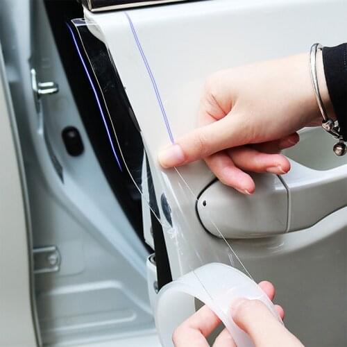 Car Styling Car Door Anti-collision Strip Stickers Auto Door Edge Guards Protector Transparent Invisible Sticker Accessories