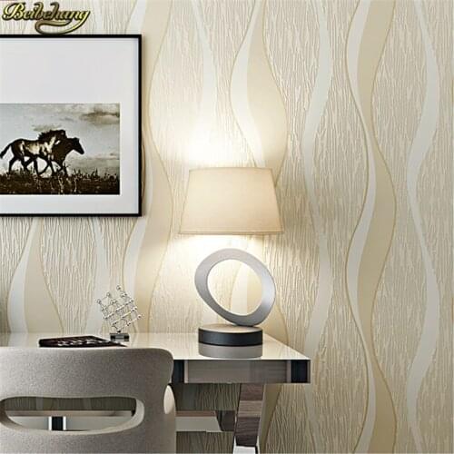 Beibehang of wall paper mural Modern Simple Wave Wallpaper Non-Woven Striped Wallpaper Roll papel parede wall paper
