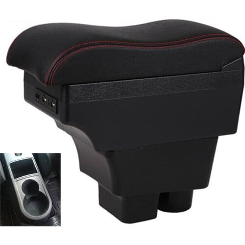 For Rapid armrest box central Store content Storage Rapid school armrests box with cup holder ashtray USB interface