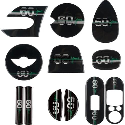 Epoxy 60th Anniversary Edition Badge Interior Stickers car styling emblem for BMW MINI cooper one F55 F56 JCW Auto Accessories
