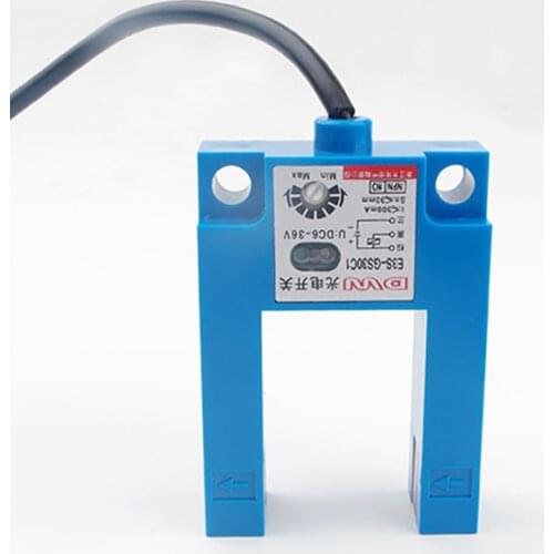 U-Type Photoelectric Switch Photo Sensor NPN NO 3-Wire 10-30V DC 200mA 30mm Detection E3S-GS30E4