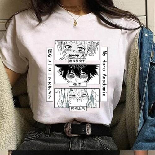 Harajuku My Hero Academia Character Himiko Toga Bakugou Katsuki Unisex Tshirt Boku No Hero Academia Tees