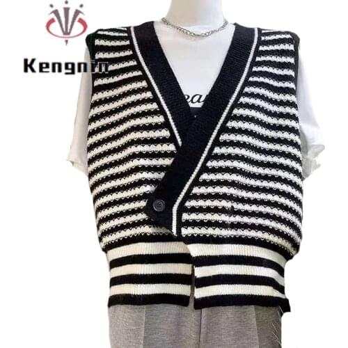 Kengnin Women's Vests-cardigans