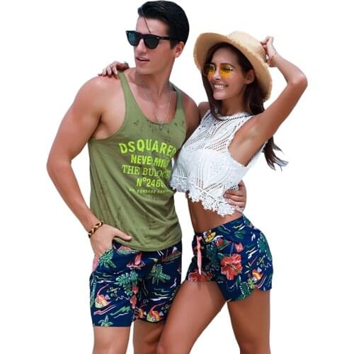 Sport Board Shorts Surfing Beach Running Surfing Short Couple Swimwear Maillot De Bain Fast Dry Bermuda Lovers Swimming Trunks