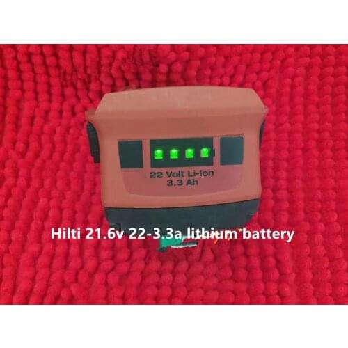Lithium battery for power tools, Hilti 21.6v 22-3.3a lithium battery (original and used product)