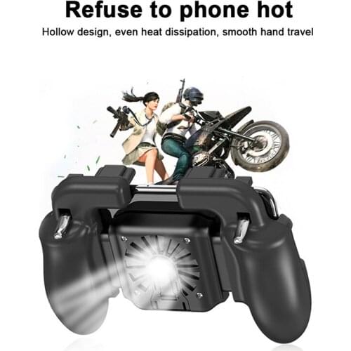 Mobile Phone Cooler Pubg Controller Gamepad Controller Shooter Controller Mute Fan Gamepad Joystick Joypad Portable