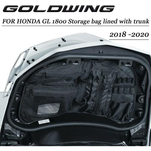 Motorcycle luggage storage bag tool bag storage bag lined with rear trunk shelf box for HONDA GL1800 2018-2020