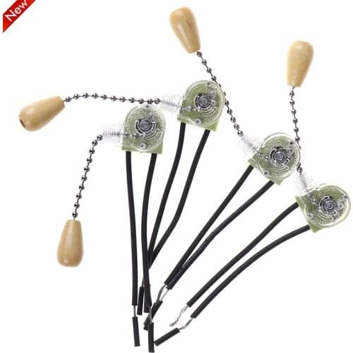 4pcs Home Ceiling Fan Lamp Pull Chain Cord Switch Set Replacement Tools 3A/250V Universal Wall Light Pull Switch