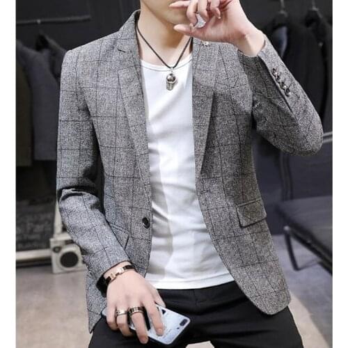 New Arrival Mens Suit Spring / Autumn Fashion Coat Jacket Pure Color Tops Outer Male Blazers