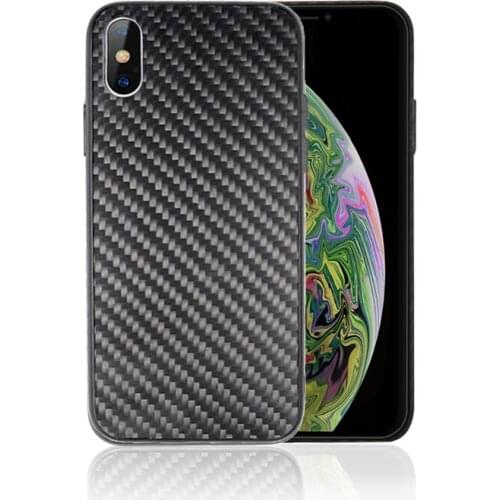 Carbon Fiber Phone Case 2018 360 Protection Shockproof Cover Slim Fit Protection for iPhone X