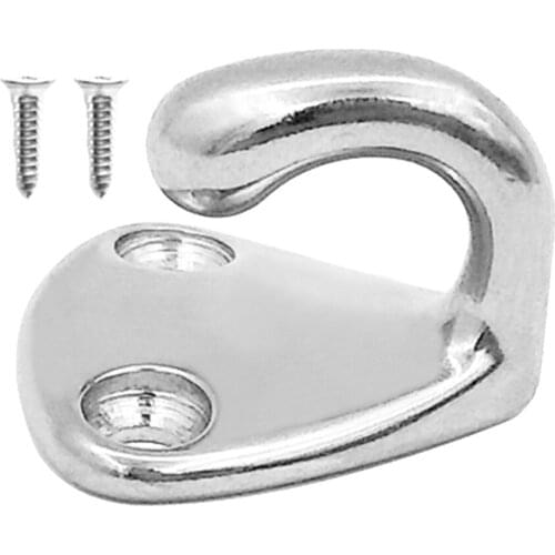 Silver Stainless Steel Hanger Coat / Hat Hook for Marine Home Decor Unique Design Stable Durable