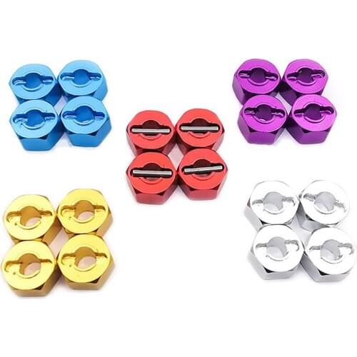 RC Car Aluminum Alloy Hexagonal Coupling 7MM Wheel Hex Hub Adaptor Combiner for HQ 734 for TRAXXAS SLASH RC Car Parts