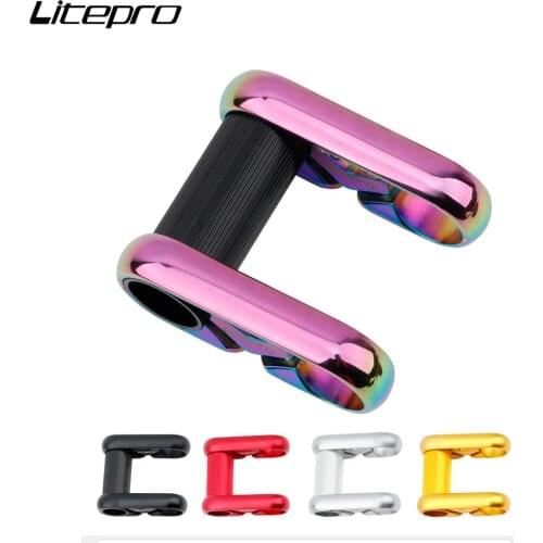 Litepro 412 SP8 Folding Bike Double Stem 25.4mm Handlebar Stem Adjustable Aluminum Alloy Stems Red/Black/Silver/Gold