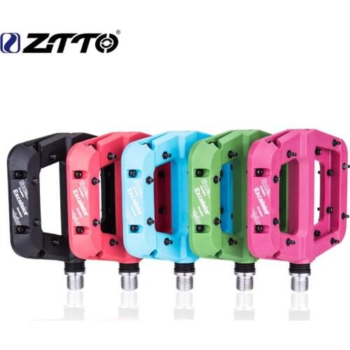 Ultralight peda Mountain Bike Bicycle Pedals Nylon Fiber 5 Colors Big Foot Road Bike Bearing Pedals Bike Parts