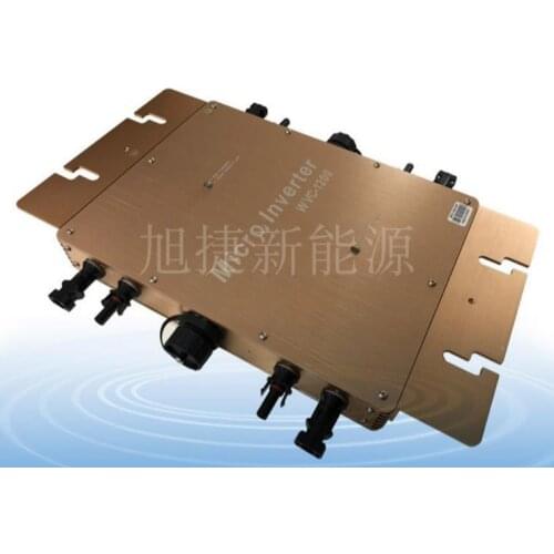 Waterproof IP65 MPPT 1200W Smart Grid Tie Solar Inverter DC 22-50V to 80-160VAC or 180-260VAC, 50hz/60hz, max for 1400W panels