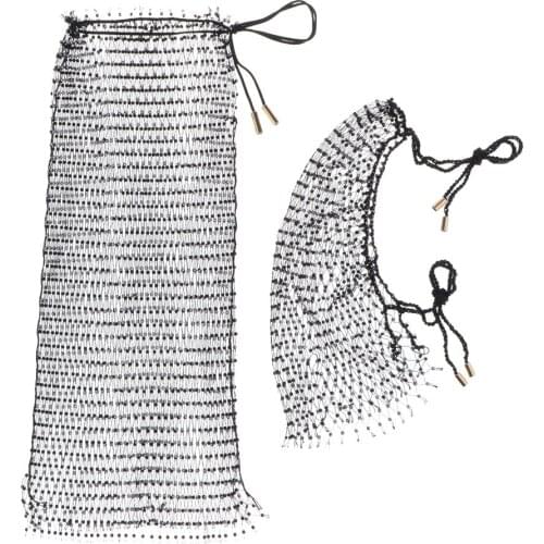 Women Fishnet Bikini Cover Up Set Crochet Tops Beach Bathing Swimwear