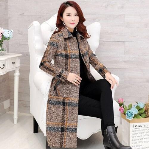 KMETRAM Real Wool Coat Female Jacket Autumn Winter Jacket Women Fashion Woolen Coat Women Korean Long Outwear Manteau Femme MY