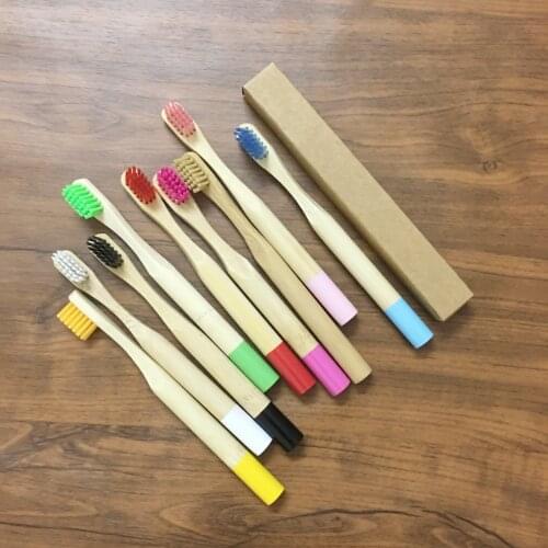 10pcs Bamboo toothbrush Vegan Products ,BPA Free,Organic Bamboo Wooden Handle Eco Friendly Plastic Free Adult kidstToothbrushes