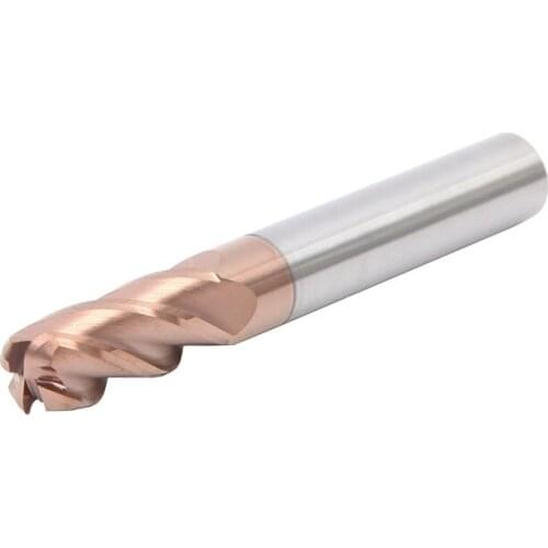 1pcs HRC55 4flute 12R3 6R0.5 8R2 5R1 4R1 carbide tungsten round nose bull mill end mills cutter router bit for CNC machine mill