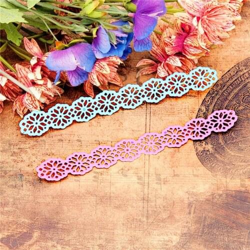15x3cm Snowflake Lace Scrapbooking DIY Embossing Mothers Day Paper Dies Cutting Dies Carbon Steel Cutter Metal Die Cards