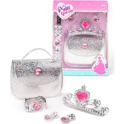 Girls Makeup Accessories Toys Childrens Play House Accessories Necklaces Cosmetics Dressing Backpack Toy Set