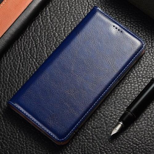 Genuine Leather Flip Case For Samsung Galaxy A10 20 30 40 50 60 70 80 90 e s 5G Crazy horse Holder Back cover bags funda