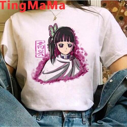 Demon Slayer Kimetsu No Yaiba Tanjirou Kamado t shirt female harajuku kawaii vintage grunge t shirt plus size white t shirt