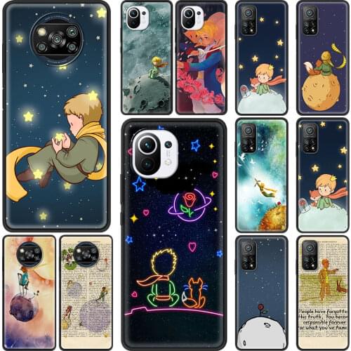Art Little Prince Silicone Phone Case For Xiaomi Mi 11 Ultra 11i 10S 10T Pro Poco F3 Note 10 Lite 5G Celular Cover Coque