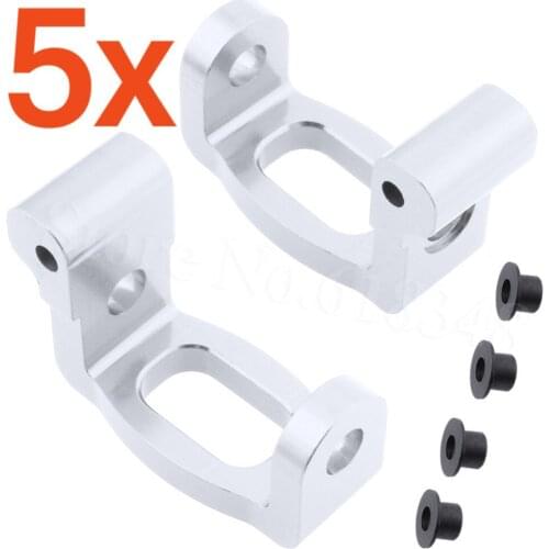 5 Pairs /Lot Aluminum Front Steering C Hub Set L/R & Plate Bushing For HPI RS4 Drift On Road Models Upgrade Parts