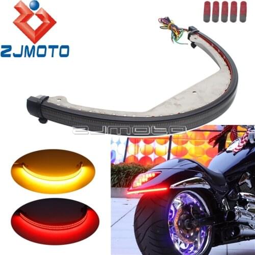 LED Fender Eliminator Kit for Suzuki M109R M90 Dual Twin LED Turn Signal Light Blinker Bar Bracket Stop Brake Tail Light