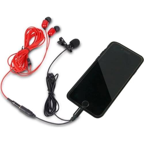 Mini Microphone Condenser Clip-on Lapel Lavalier Mic Wired for Phone Laptop For Phone Portable Mini Stereo HiFi Sound Quality