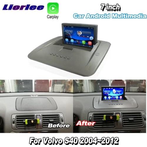 For Volvo S40 2004-2012 Car Android GPS Navigation Player Radio Stereo Multimedia HD Screen No CD DVD