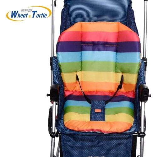 Rainbow Baby Stroller Cushion Seat Pushchair Cart Mat for Baby Carriages Chairs Pram Stroller Accessories