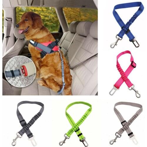 Adjustable Pet Dog Cat Car Seat Belt Harness Leash Puppy Seat-belt Travel Clip Strap Leads for Small Medium Dog Pet Supplies