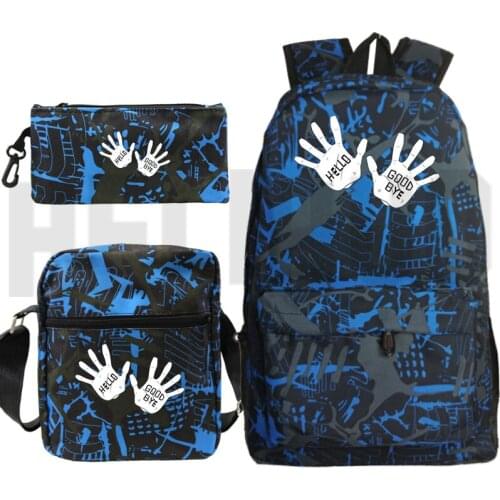 Mochila Galaxy Backpack 3 PCS/set The Umbrella Academy Backpack Men Plecak Anime Zipper Bag Pack Shoulder Bookbag Pencil Bag