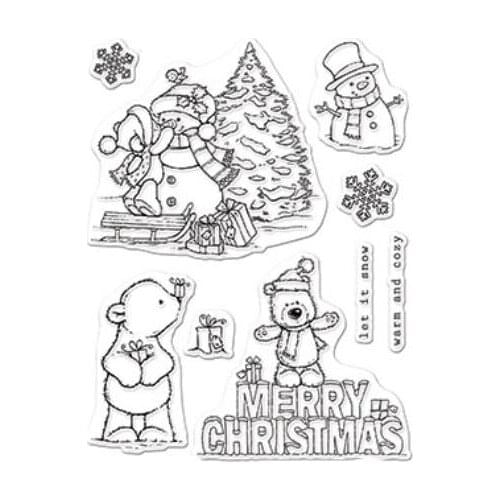 Merry Christmas Transparent Clear Silicone Stamp/Seal for DIY scrapbooking/photo album Decorative clear stamp A1048