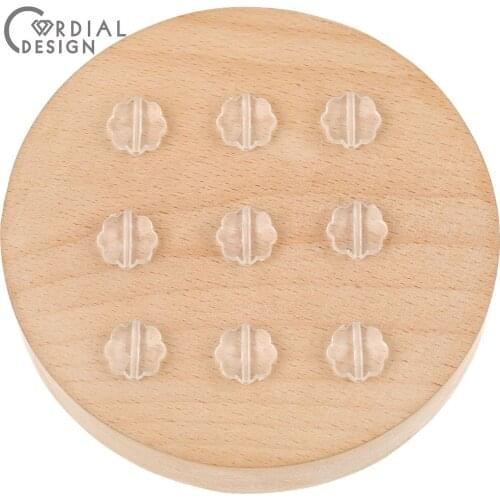 Cordial Design 12*12MM 1300Pcs Jewelry Accessories/Charms/Clear Acrylic Beads/Earring Findings/Hand Made/Flower Shape/DIY Making