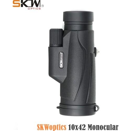 SKWOPTICS Portable Super Monocular Telescope 10x42 BAK4 HD Large lens COMPACT SCOPE mini telescope