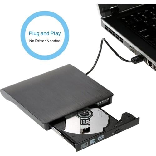 Ultra Slim Portable USB 3.0 DVD-RW External DVD Drive DVD Player Writer for Linux Windows for OS DVD ROM Player