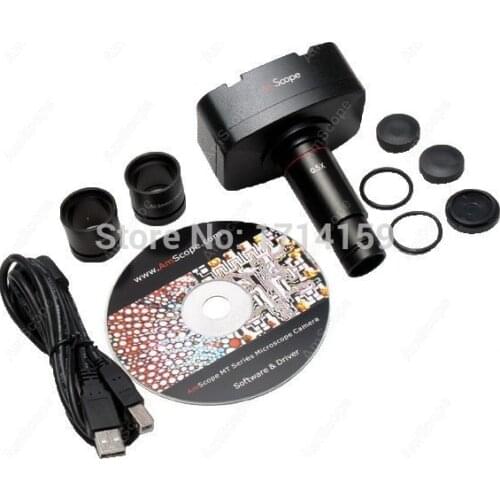 USB Camera-AmScope Supplies 9.0M USB Microscope Live Video Photo Digital Camera w/ Calibration Kit