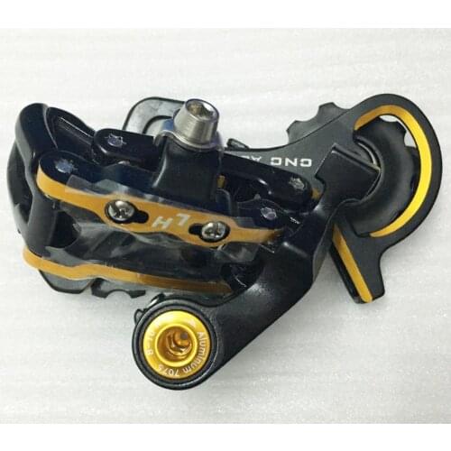 FD-M64S 11T-35T MTB Mountain Bike Derailleur microSHIFT XE 3X9 Speeds Gold (Short Cage) Rear Derailleur Compatible for Shimano