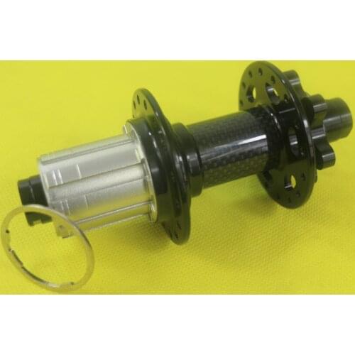 Powerway M64 3K glossy carbon alloy disc rear bicycle hub PFH-M64 MTB XC AM mountain bike 142mm*12mm 9/10/11 speed