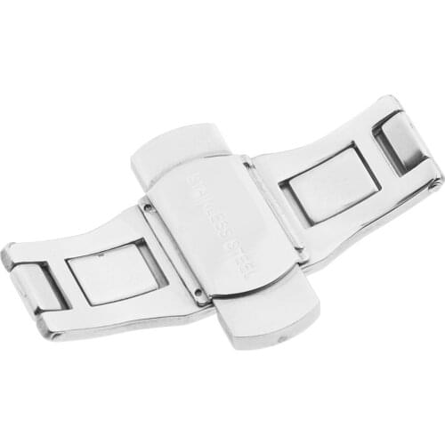 Butterfly Deployment Buckle Wrist Watch Strap Clasp Push Button Repair 25mm