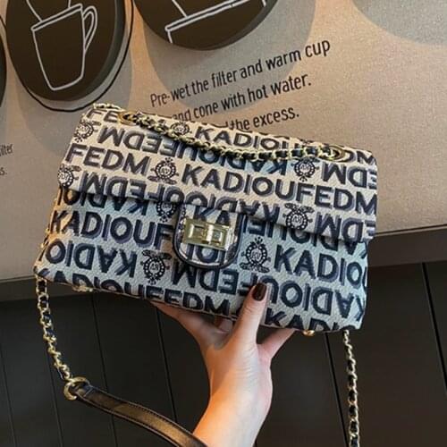 Letter Printed Women Chain Bag 2020 New Fashion Shoulder Messenger Bags Luxury Brand Designer Handbag Grand Sac Femme Satchel cc