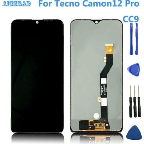 LCD Display And Touch Screen Digitizer Compelet 6.4inch For Tecno Camon12 Pro CC9 lcd Replacement