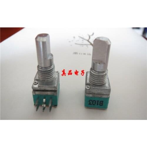 09 type DELTA 9011 B103 double B10KX2 seal potentiometer handle length 15MM 6 foot half handle switch