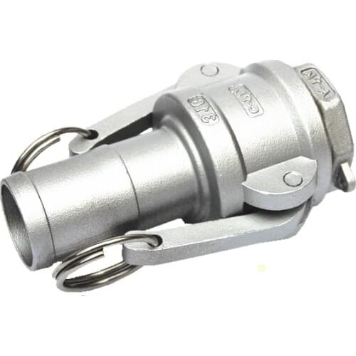 1" 26mm Hose Barb x 1" BSP Female Thread 304 Stainless Steel C + A Type CamLock Fitting Pump Adapter Cam Groove Coupling