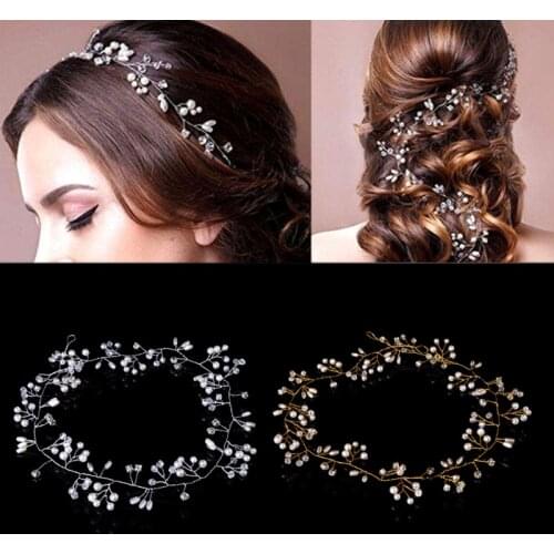Flower Leaf pearl Hair Hoop Headband Hairband for Women Girls hair bands for womens hair