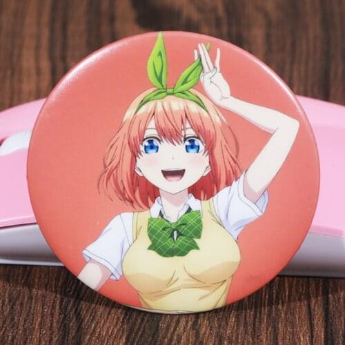 FFFPIN 5.8cm Korea Brooch Cute Girl Pin The Quintessential Quintuplets Breastpin Badge Coin Icon Ornament for Cloth Backpack