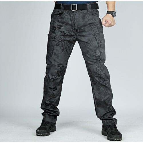 Fashion Mens Military Tactical Pants Casual Fitness Camouflage Printed High Waist Bodybuilding Pocket Long Jogger Trousers#35